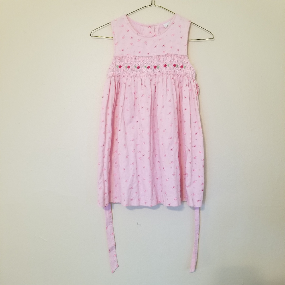 Pink Girls' Rosebud Dress with Gorgeous Detailing